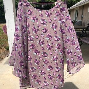 Floral Bell Sleeve Dress 🔮